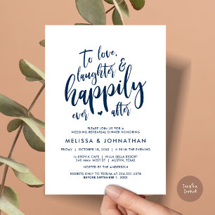 Invitation Aimer le rire et la joie toujours après