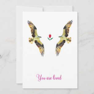 Invitation Aimer les oiseaux. Ospreys