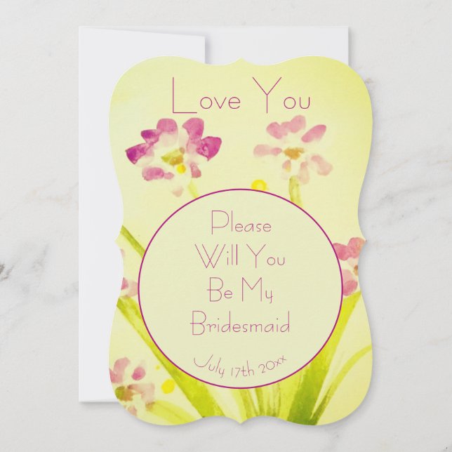 Invitation Aimez-vous, petite amie (Dos)