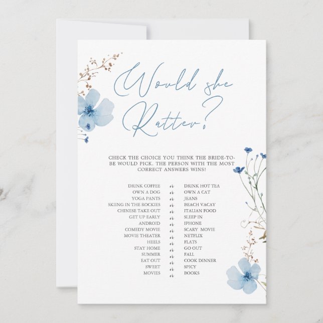 Invitation Airy Eucalyptus Greenery Boho Rustic Bridal Shower (Devant)