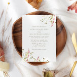 Invitation Airy Watercolor Wildflowers Boho Simple Wedding<br><div class="desc">This light elegant botanical wedding invitation is the perfect choice for your spring or summer wedding. The design features a simple original watercolor wildflowers,  which add a romantic touch to your big day. This design is set as a template for your easy online personalization.</div>