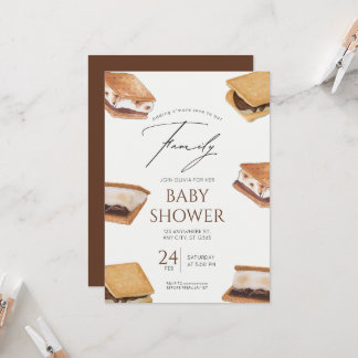 Invitation Ajouter notre amour à notre baby shower familial