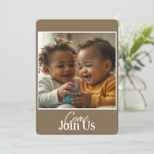 Invitation Ajouter photo et texte