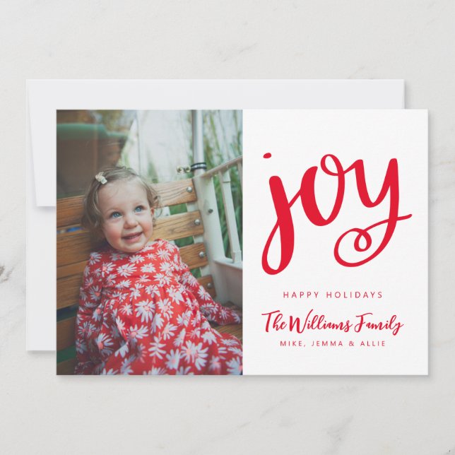 Invitation AJOUTER VOTRE PHOTO | Joyeux JOIE DE Vacances (Devant)