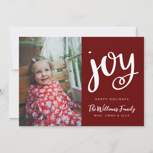 Invitation AJOUTER VOTRE PHOTO | Joyeux JOIE DE Vacances (Devant)