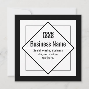 Invitation Ajoutez votre modèle personnalisable de logo