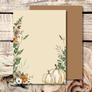 Invitation Ajoutez votre propre automne citrouille Brun Rusti
