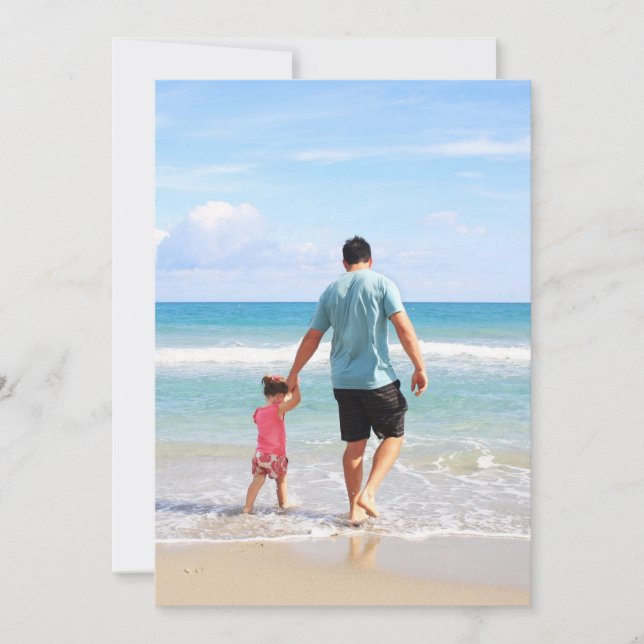 Invitation Ajoutez votre propre photo et/ou texte (Devant)