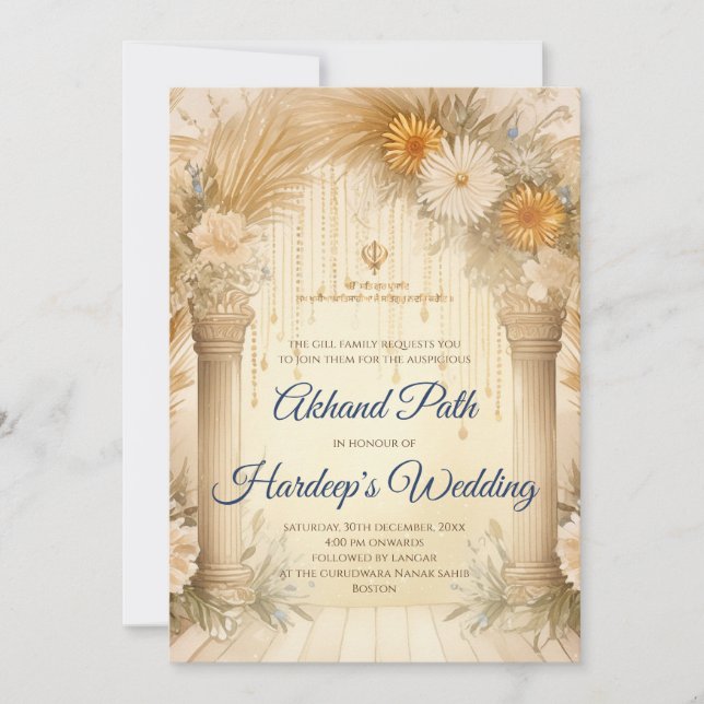 Invitation Akhand Paath Digital Akhand Sahib Path (Devant)