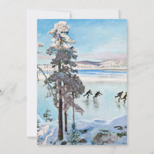 Invitation Akseli Gallen-Kallela - Skaters près de Kalela Sho