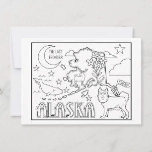 Invitation alaska colorie mon collage