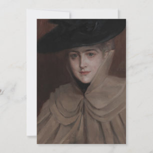 Invitation Albert Edelfeel - Portrait d'une jeune femme