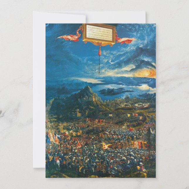 Invitation Albrecht Altdorfer - La bataille d'Alexandre à Is (Devant)
