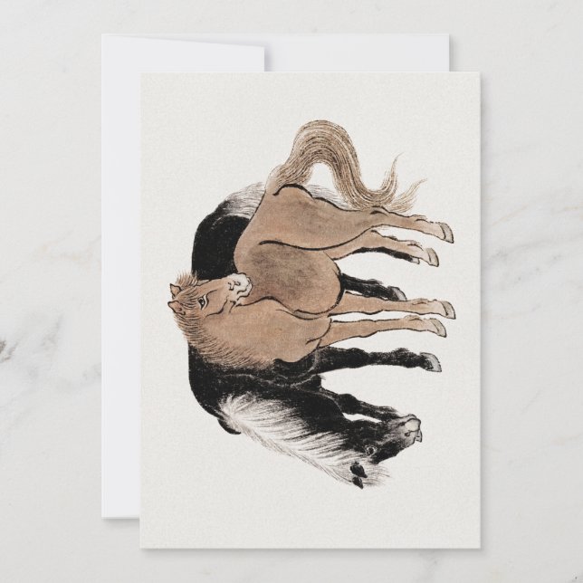 Invitation Album de croquis de chevaux par Katsushika Hokusai (Devant)