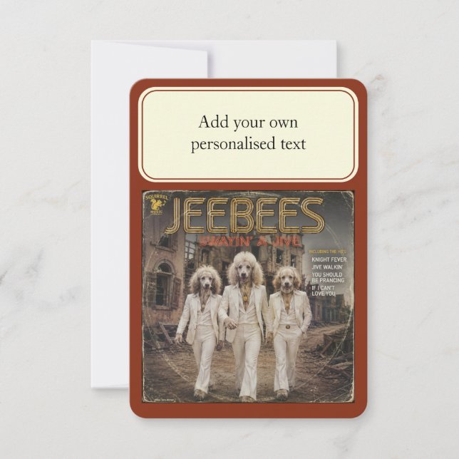 Invitation Album Jeebees : une parodie (Devant)