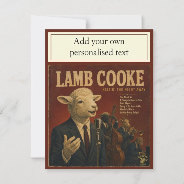 Invitation Album Lamb Cooke : une parodie (Devant)