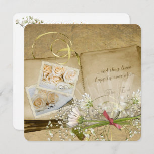 Invitation Album Vintage Fête des mariées