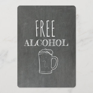 Invitation Alcool gratuit   GROOMSMAN   BEST MAN Funny Propos