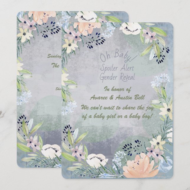 Invitation Alerte de spoiler Genre Reveillez l'invitation de  (Devant / Derrière)