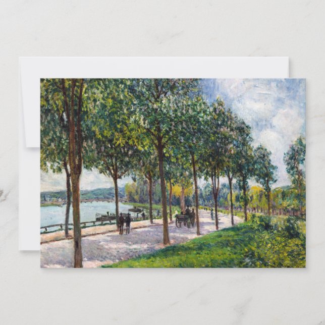 Invitation Alfred Sisley - Allée de châtaigniers (Devant)