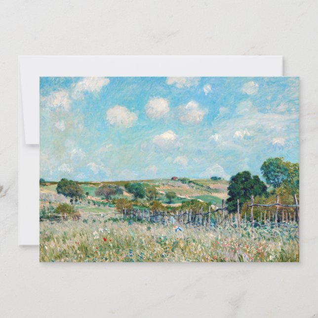 Invitation Alfred Sisley - La Prairie (Devant)