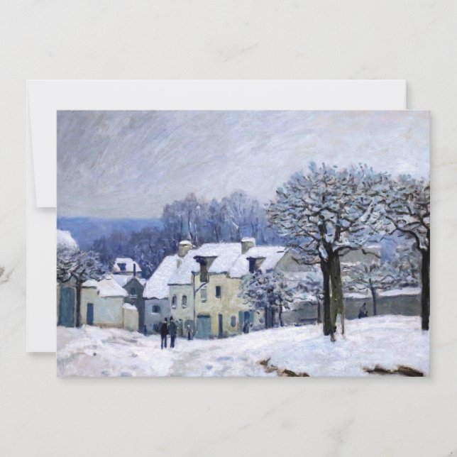 Invitation Alfred Sisley - Place Chenil à Marly, Effet de nei (Devant)