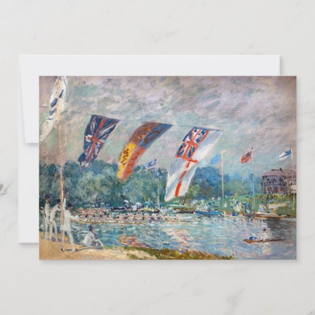 Invitation Alfred Sisley - Régate à Molesey (Devant)