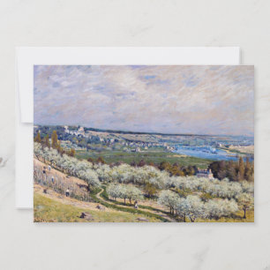 Invitation Alfred Sisley - Terrasse à Saint-Germain, Printemp