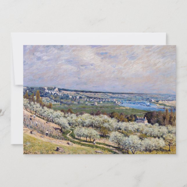 Invitation Alfred Sisley - Terrasse de Saint-Germain, printem (Devant)