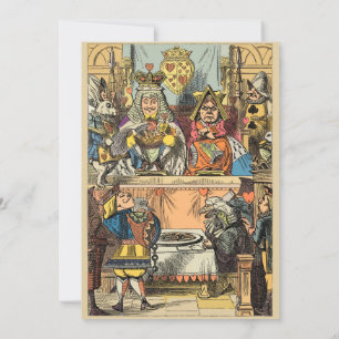 Invitation Alice à Wonderland Cheshire Cat Characters