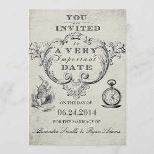 Invitation Alice au pays des merveilles