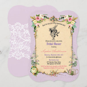 Invitation Alice au pays des merveilles