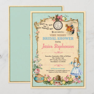 Invitation Alice au pays des merveilles