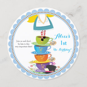 Invitation Alice au pays des merveilles