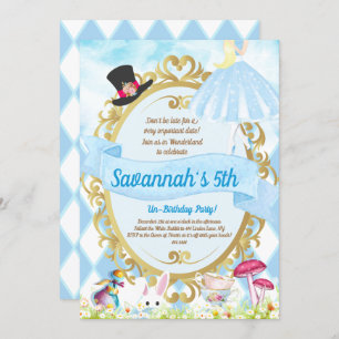 Invitation Alice au pays des merveilles