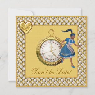 Invitation Alice au pays des merveilles Baby showers Invitati