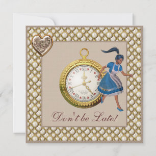 Invitation Alice au pays des merveilles Baby showers Invitati