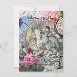 Invitation Alice au pays des merveilles Dodo Classic
