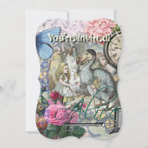 Invitation Alice au pays des merveilles Dodo Classic
