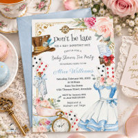 Alice au Pays des Merveilles Fête de Thé pour Baby