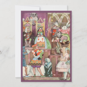 Invitation Alice au pays des merveilles Fille Anniversaire In