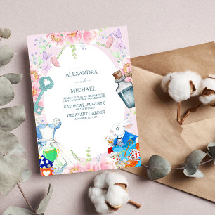 Invitation Alice au pays des merveilles Mariage