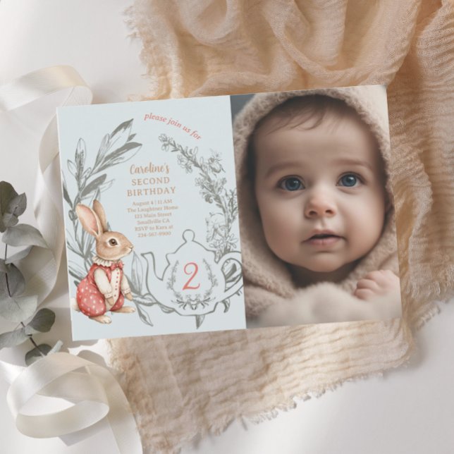 Invitation Alice au Pays des merveilles Thé pour deux 2e anni (Créateur téléchargé)