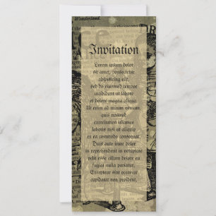 Invitation Alice Drink Me Collage