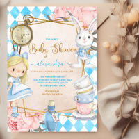 Alice lunaire dans le Baby shower des pays des mer