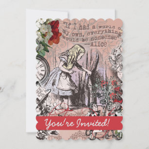 Invitation Alice rideau absurde merveilleuse
