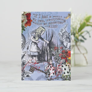 Invitation Alice rideau absurdité merveilleux classique