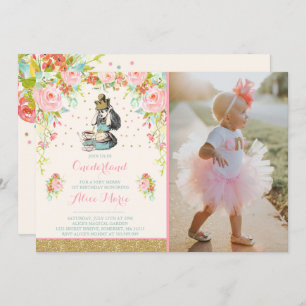 Invitation Alice vintage dans l'invitation d'anniversaire