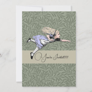 Invitation Alice volante au pays des merveilles