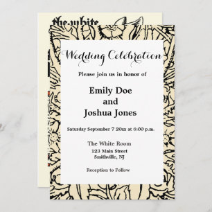 Invitation Alice White Rabbit Classic Wonderland